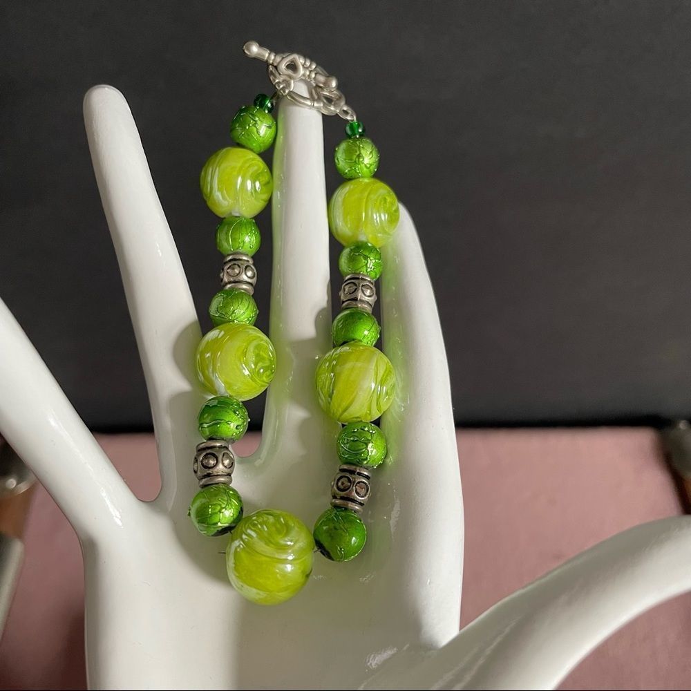 Designer unique glass beads bracelet